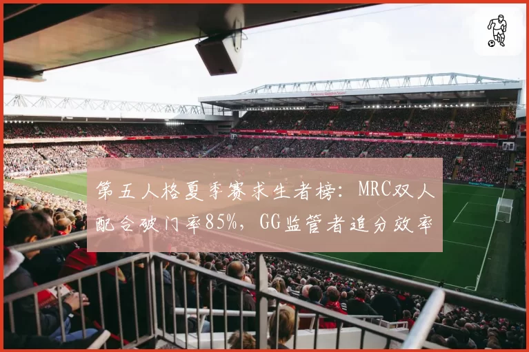 第五人格夏季赛求生者榜：MRC双人配合破门率85%，GG监管者追分效率垫底